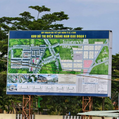 LÔ ĐẤT VỊ TRÍ ĐẮC ĐỊA - NẰM NGAY DỰ ÁN KHU ĐÔ THỊ ĐIỆN THẮNG NAM