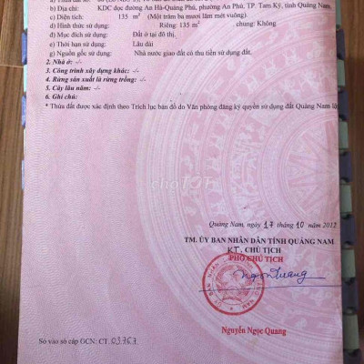 Chính chủ bán đất mặt tiền Bùi Tấn Diên