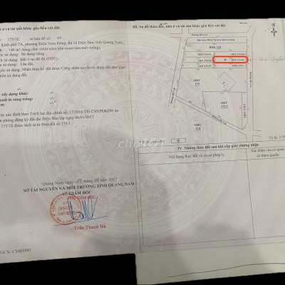 ĐẤT Ở CHÍNH CHỦ GẦN NGÃ TƯ THƯƠNG TÍN, TRẦN THỦ ĐỘ, ĐIỆN NAM ĐÔNG