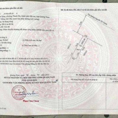 BÁN LÔ ĐẤT MẶT TIỀN ĐƯỜNG NGUYỄN TẤT THÀNH