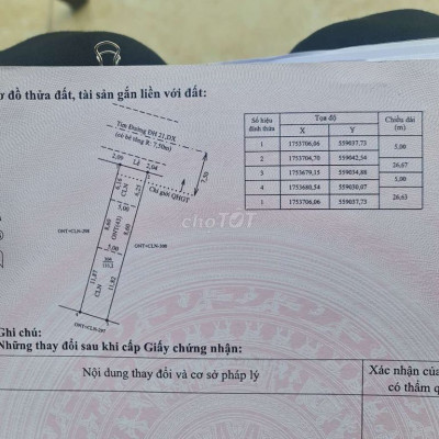 Bán 1 cặp mt dh21 duy phước đường 10m5 sát hội an