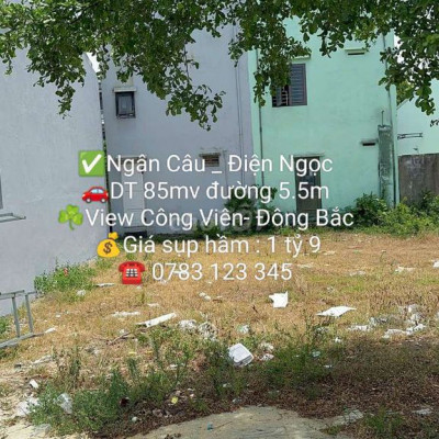 Đất đô thị Điện Ngọc _ View Công Viên