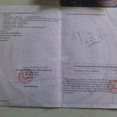 Bán Nhanh Lô Đất Đẹp Tại Khu Phố Chợ Điện Ngọc