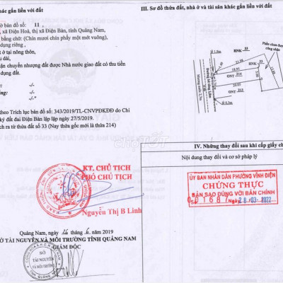 Bán đất Điện Hòa cách ngã 3 lầu sụp 1,9km