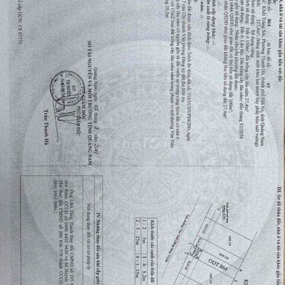 Bán đất Văn Tiến Dũng Hội An