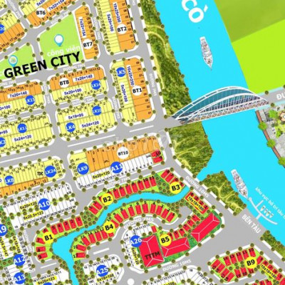 Bán đất sentosa dt 6x18=108m2 đường 5m5 lề 3m giá 2ty150