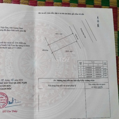 🌟 BÁN ĐẤT MẶT TIỀN ĐƯỜNG NHỰA 7.5M – GẦN SIÊU THỊ GO! VĨNH ĐIỆN 🌟