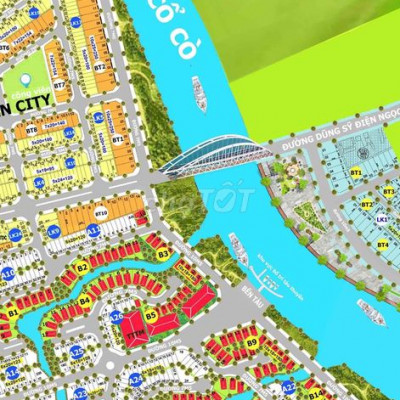 chào bán lô mặt sông kđt sentosa riverside vị trí siêu đẹp để đầu tư