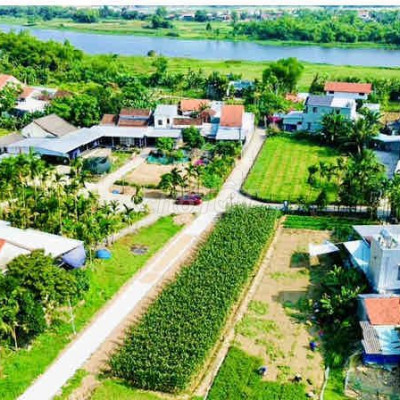 LỜI NGAY KHI MUA - Lô mặt tiền rộng 11m ven sông giáp TP Hội An