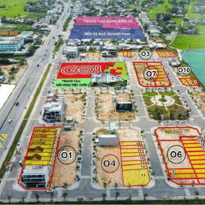 cần bán 3 lô liền kề đối diện công viên, siêu thị Go! Điện Bàn