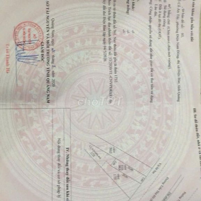 Cần bán lô Trần Thủ Độ thuộc khối phố Cổ An Tây, phường Điện Nam Đông