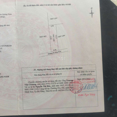 Bán đất hẻm oto Điện Nam Bắc, Điện Bàn, Đà Nẵng