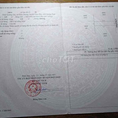 Bán nhanh 250m2 đất thổ cư gần KDL Rừng Hà Gia