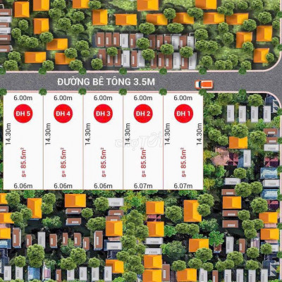 Mở bán 5 lô đất liền kề Phú Mỹ - Đại Hiệp chỉ 6xxtr/lô