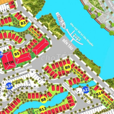 2 mặt tiền đối lưng sông cổ cò giá chỉ 21tr/m2