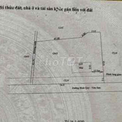 Chào bán Đất ở và CLN 3912m2 mt đường DT612, Bình Quý, Thăng Bình, ĐN