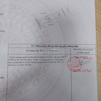 Đất KDC số 1, Đô Thị Điện Thắng, Xã Điện Thắng Bắc, Thị Xã Điện Bàn