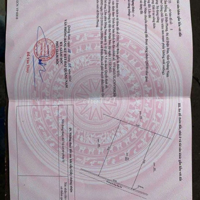 sổ hồng , diện tích 680 m2 , điện phong , điện bản