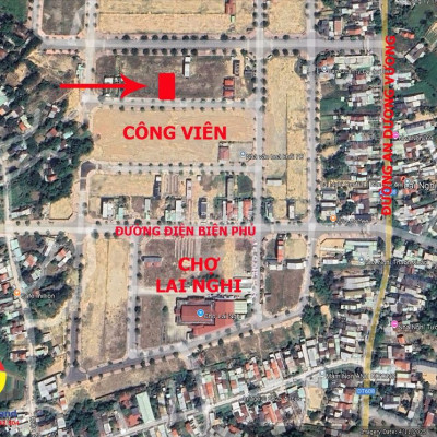 Chợ Lai Nghi (có sổ): Bán lô đất 312 m2, giá rẻ, đối diện công viên.