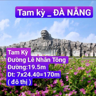 Đất Đường 19.5m Lê Nhân Tông Tam kỳ Đà nẵng