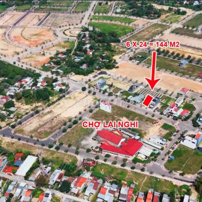 Chợ Lai Nghi: Bán lô 144 m2; đường Điện Biên Phủ nối dài, trước chợ