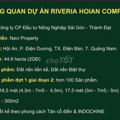 SỞ HỮU LÔ ĐẤT SÁT PHỐ CỔ HỘI AN – ĐÀ NẴNG CHỈ VỚI 1,8tỷ!!!!