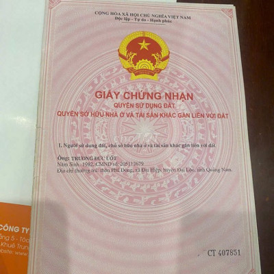 Chính chủ Bán đất ở hoàn toàn Đại Hiệp