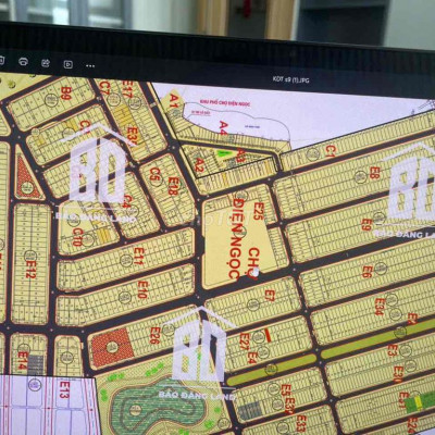 lô đất đường 27 m đối diện chợ điện Ngọc khu số 9