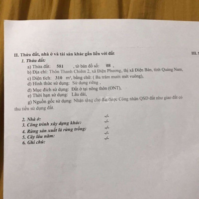Bán Đất 310m2 Tặng Nhà 3 Giang 150m2 1 Mê Lửng 3 Phòng Ngủ Sát Trường