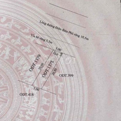 Bán đất trung tâm hội an đường Điện Biên Phủ đường 10,4