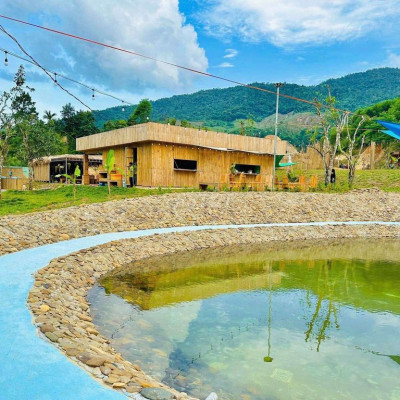 Bán khu du lịch sinh thái đẹp trên đông giang 8500m2 có 400m2 đất ở