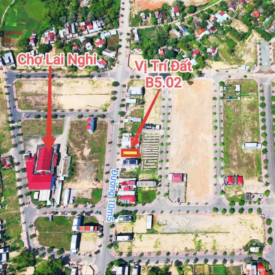 Bán đất có sổ Dự án Lai Nghi GĐ1 đối diện Cổng chợ đường 10m5 dt 144m2