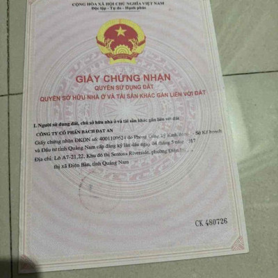 Bán đất dự án 7B Sentosa Đà Nẵng