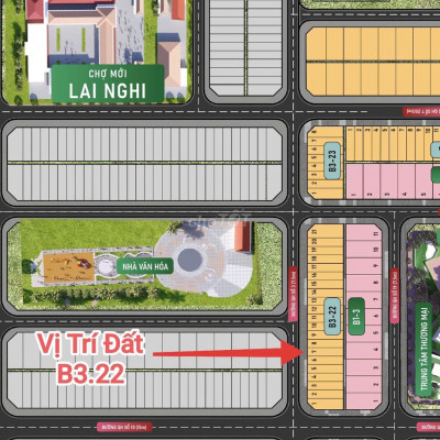 CC Bán Đất Hội An Green Village B3.22 hướng Đông 150m2 giá 10,7tr/m2