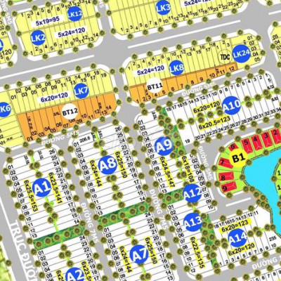 bán đất ngang 6 diện tích 144m2 đường 7m5 gần căn hộ