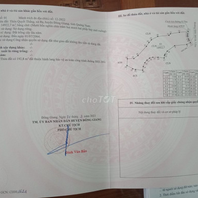 Bán 1, 5 Héc ta  đất TCLN view sông Vàng  chỉ với 300k/m2