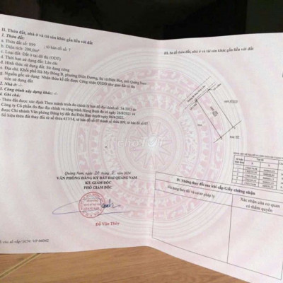 Cần bán lô biệt thự sát biển