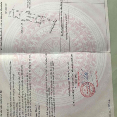 Đất sổ đỏ 100m2, đường Nông Cống, thị trấn Nam Phước