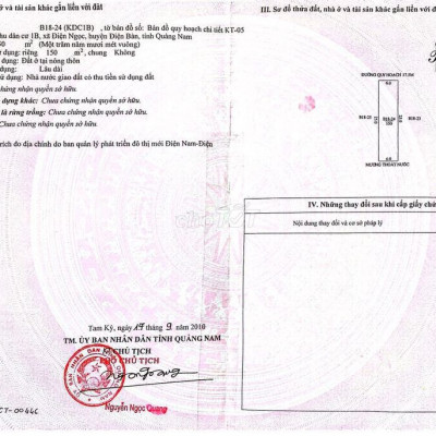 Cần bán nhanh lô 1B hường Bắc - Đường 17m5 sau Trần Hưng Đạo Điện Ngọc