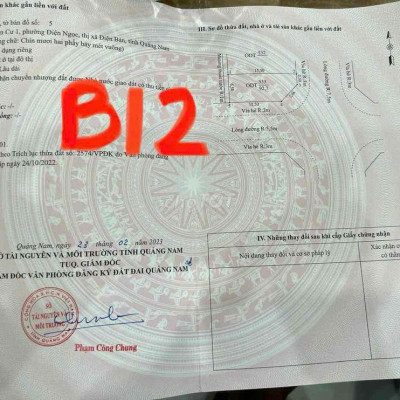 Bán 2 lô góc khu an cư 1 Điện ngọc đã có giấy phép xây dựng