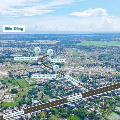 Đường 17m5 DT 8x25m - Gần Quốc Lộ 1A - giá chỉ 8tr/m2