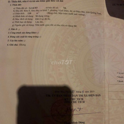 Bán đât mặt tiền Mẹ Thứ